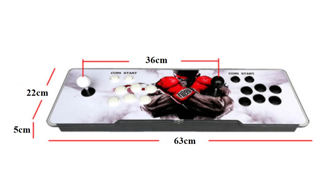 3D Arcade Pandora Box 11S HD Output Retro videohern konzole s 15000 hrami, HDMI