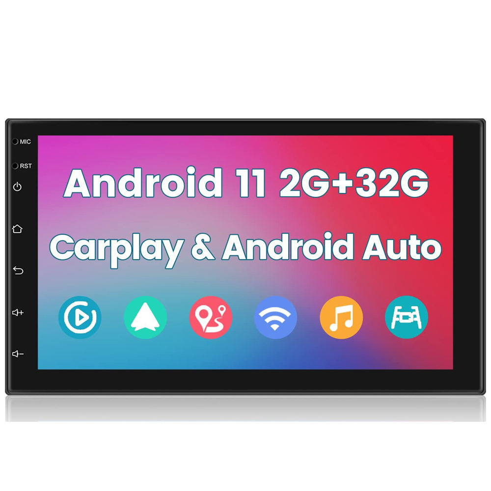 2DIN Autor�dio A3017 2GB+32GB Android 11 s CarPlay, Android Auto, GPS WIFI BT FM
