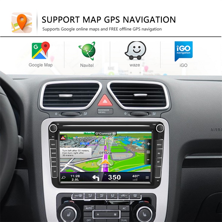 Autordio 8" android 8,1 BT GPS  2DIN A2308KTA3 pro VW koda