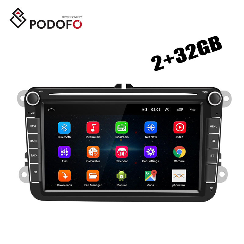 Autordio 8" android 8,1 BT GPS  2DIN A2340 pro VW koda