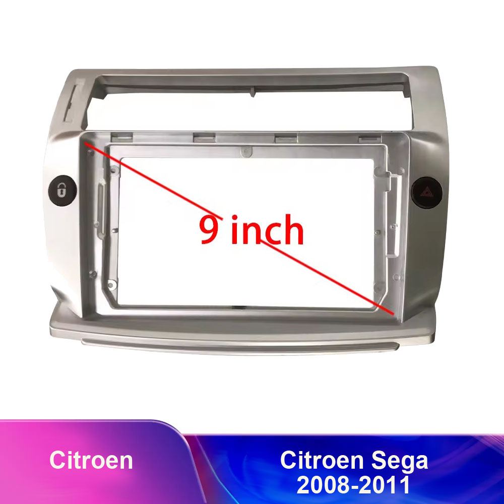 Redukn rmeek A7186 pro autordio 9" pro Citroen C4 2004-2009/ Sega 2008-2011 manualn klimatizace