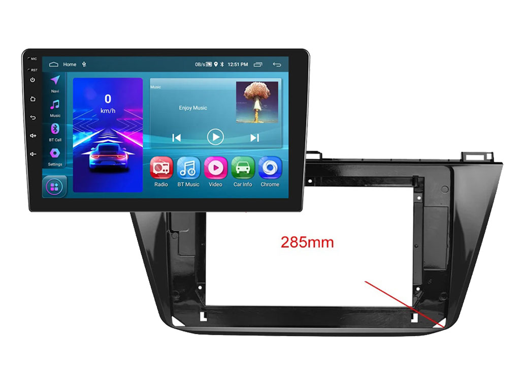 2DIN Autordio 10,1" LCD A3196 Android 13 s rmekem  A7344 Volkswagen Passat 2016