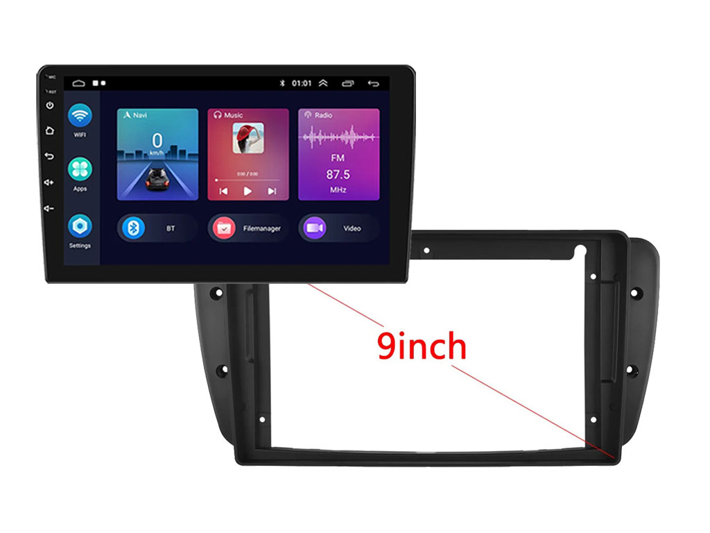 2DIN Autordio 9" LCD A3018 Android 11 s rmekem  A7217 pro SEAT IBIZA 2013