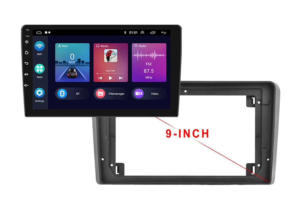 2DIN Autordio 9" LCD A3018 Android 11 s rmekem  A7618 pro Audi A3 2008-2012