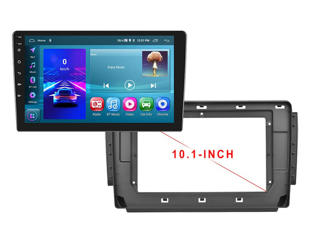 2DIN Autordio 10,1" LCD A3196 Android 13 s rmekem A7617 pro Peugeot 208/2008