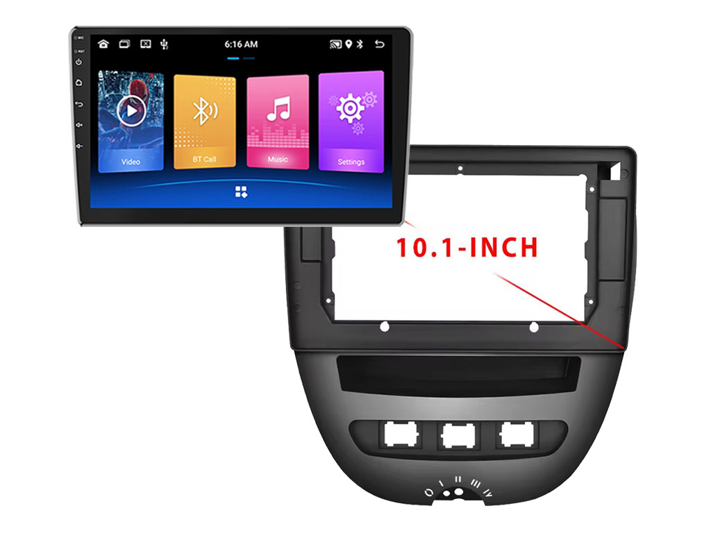 2DIN Autordio 10" LCD A2752 Android 10 s rmekem  A7281 pro Toyota, Peugeot, Citroen