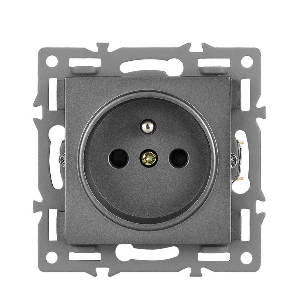 Modul z�suvka 230V �ed� pro r�me�ek 82mm