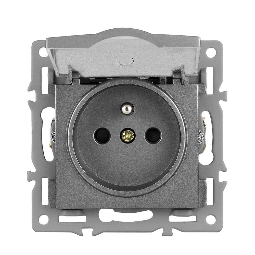 modul z�suvka MDZ230VIP44 16A s krytem, �ed� do r�me�ku 82mm 