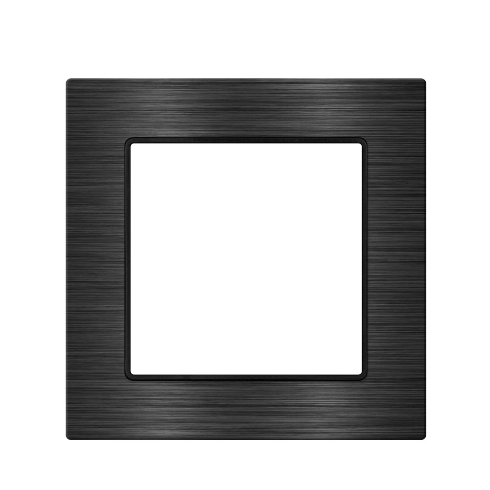 R�me�ek pro 1 modul 52*52mm slitina hlin�ku �ern�