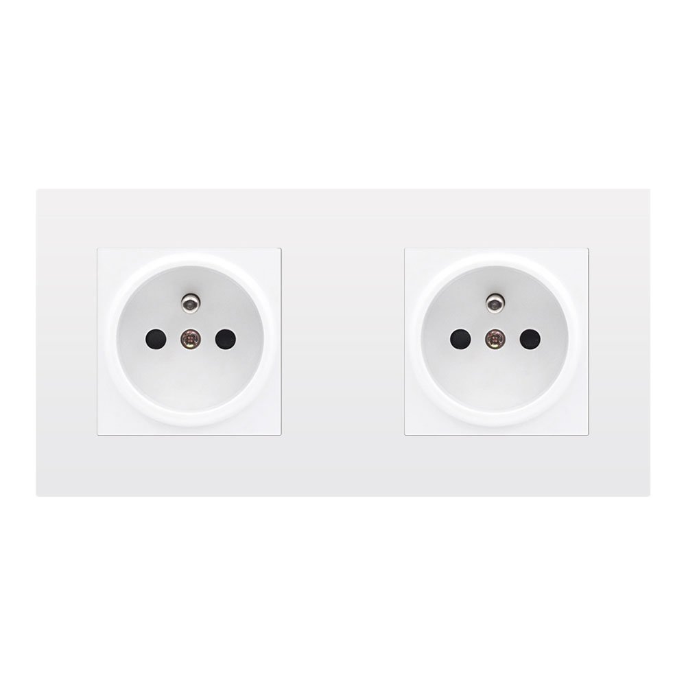 SRAN Elektrick dvojzsuvka 2x230V v rmeku 172mm, plast bl