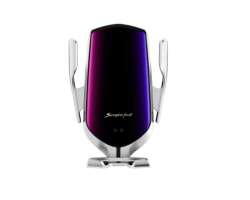 samootv�rac� bezdr�tov� QI nab�je�ka / dr��k do auta s automatick�m uchopen�m telefonu R1  silver - 190 K�