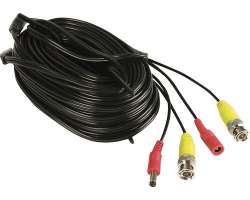 BNC+DC Video kabel 18m pro 1 kameru (analog, AHD) - 188 K