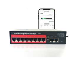 POE Switch PS308G 8*PoE 100Mbps+2*uplink 100/1000Mbps Ports IEEE 802.3 af/at - 1390 K