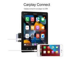 1DIN autor�dio A3021 Apple Carplay LCD 9,5 Vertik�ln� nastaviteln� dotykov� displej - 2490 K�