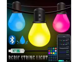 Tuya Smart WiFi G40W Venkovn� sv�teln� �et�z s magick�mi barvami - 15m - 1199 K�