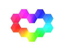 Tuya Smart WiFi Hexagon�ln� LED Sv�tidlo  - 1298 K�