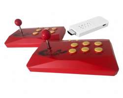 32bit HD Retro Video TV Hern� konzole bezdr�tov� 2,4G ark�dov� hern� automat - 1744 her - 1290 K�