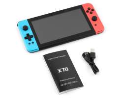 P�enosn� retro hern� konzole X70 7,0 LCD, 64 GB, modro�erven� - 1680 K�