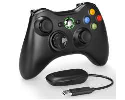 Bezdrtov ovlada gamepad XBOX 360 / PC ern - 498 K