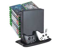 Multifunk�n� nab�jec� stojan SYY-XONEX-02-2 s aktivn�m chladic�m 4X USB pro Xbox One X (XONE) - 398 K�