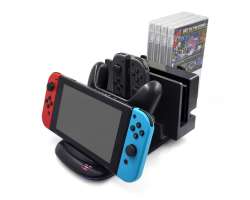 Vertik�ln� nab�jec� stojan SND-408 s aktivn�m chlazen�m pro Nintendo Switch - 290 K�