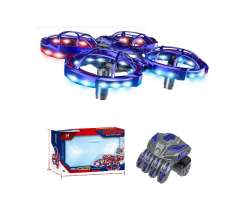 RC Minidron LH-X91 s Gesto Ovldnm a Nramkovm Ovladaem | Snma Pekek | LED Osvtlen | Dron pro Zatenky - modr - 880 K