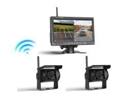 Wifi parkovac� set TRUCK A4008, 2x 18LED kamera s LCD 7" splitscreen monitorem - 3480 K�