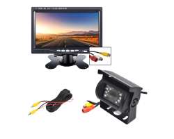 Parkovac systm TRUCK, R0030P 18IR LED AV CINCH kamera s 7" LCD displejem na palubku - 2090 K