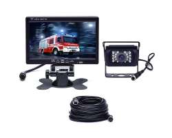 Parkovac systm TRUCK F0505-AHD, 18IR LED kamera s 7" LCD displejem na palubku 10m 4pin kabel - 1798 K