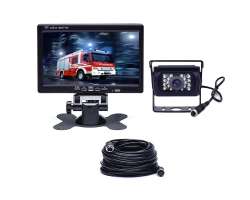 Parkovac� syst�m TRUCK F0505-AHD, 18IR LED kamera s 7" LCD displejem na palubku 10m 4pin kabel - 1798 K�