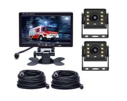 Parkovac systm TRUCK A1510, 2x 8IR LED kamera s 7" LCD displejem na palubku - 2568 K