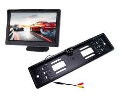 Parkovac� set LCD 5" + kamera 4 LED v dr��ku SPZ - 1126 K�