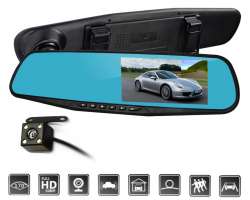 Parkovac� kamera s LCD ve zp�tn�m zrc�tku K0074A2 s fullHD 1080p p�edn� kamerou - 898 K�