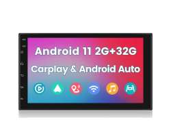 2DIN Autor�dio 7" A3017 2GB+32GB Android 11 s CarPlay, Android Auto, GPS WIFI BT FM - 1870 K�