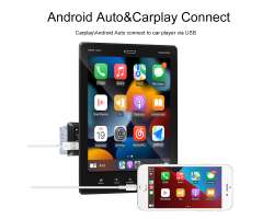 1DIN autordio A3021 Carplay Android Auto LCD 9,5 Vertikln nastaviteln dotykov displej  - 3288 K
