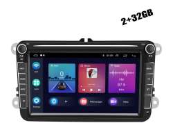 Autor�dio 8" LCD A3054, 2+32G, Android 13 - podpora AHD kamera FM/RDS/GPS pro VW �koda - 4368 K�