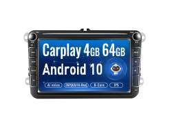 Autordio 8"LCD A2432 4G ANDROID 10.0 Carplay 8 Core 4+64G pro VW Passat Golf koda - 8890 K