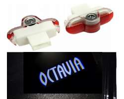 LED Logo KODA Octavia 2, 2 ks svtel do dve OCTAVIA - 388 K