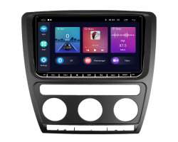 Autor�dio 9" LCD A3041 2+32G  Android 13 s r�me�kem SK-018 pro �koda Octavia II (04-09) s automatickou klimatizac� - 5098 K�