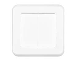 UNIC Dvojvyp�na� st��dav�-schodi��ov� �.5B 6+6 v r�me�ku 82mm, plast b�l� - 94 K�