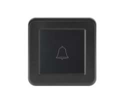 UNIC Zvonek v�etn� r�me�ku plast �ern� - 84 K�