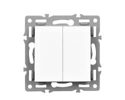 UNIC modul MD2V01 dvojvyp�na� lustrov� s�riov� �.5,b�l� pro r�me�ek 82mm - 60 K�