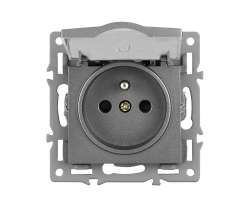 UNIC modul z�suvka MDZ230VIP44 16A s krytem, �ed� do r�me�ku 82mm  - 68 K�