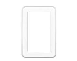 UNIC R�me�ek pro modul dvojz�suvka, 122mm plast b�l� - 39 K�