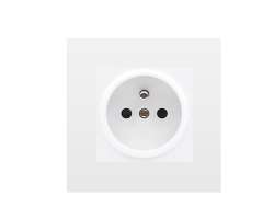 SRAN Elektrick� z�suvka 230V b�l� plast - 100 K�