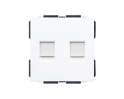 SRAN b�l� modul MDN2RJ45 Z�suvka 2xRJ45 do r�me�ku - 40 K�