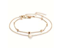 p��v�sek na nohu ze slitiny v barv� zlat� - 88 K�