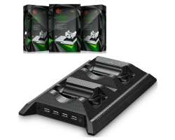 Multifunkn stojan 4v1 pro nabjen, chlazen a drk her pro Xbox One Slim S (XONE) - 350 K