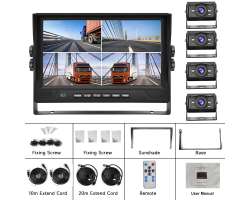 Parkovac systm TRUCK A3153, 4x kamera, 9" LCD split displejem a se zznamem - 4578 K