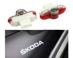 LED logo koda octavia 2, 2ks svtel do dve SKODA - 388 K